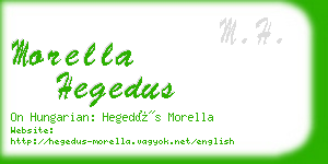 morella hegedus business card
